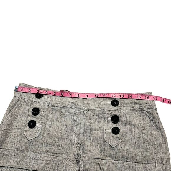 Express Gray Linen Sailor Shorts - Size 8 - Picture 12 of 16